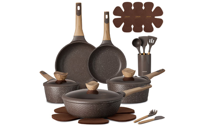 Carote 18 Piece Nonstick Pots and Pans Set Carote 18 Piece Nonstick Pots and Pans Set