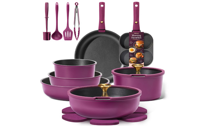 Carote 20 Piece Nonstick Pots and Pans Set Carote 20 Piece Nonstick Pots and Pans Set