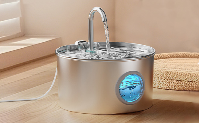 Cat Stainless Steel Water Fountain Cat Stainless Steel Water Fountain