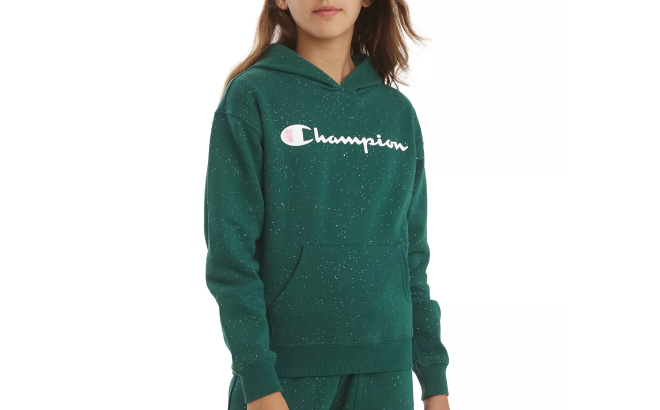 Champion Girls Embellished Logo Hooded Sweatshirt Champion Girls Embellished Logo Hooded Sweatshirt