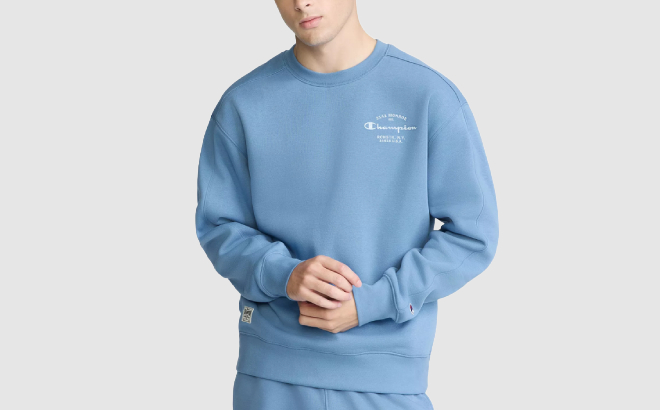 Champion Mens Durable Goods Fleece Sweatshirt Champion Mens Durable Goods Fleece Sweatshirt