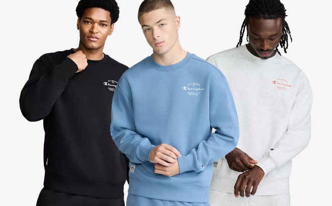 Champion Mens Durable Goods Fleece Sweatshirts