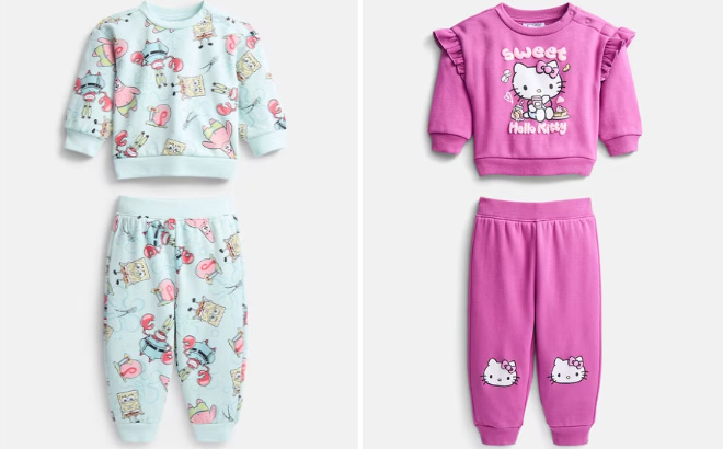 Character Sweatshirt Pants Sets Character Sweatshirt Pants Sets