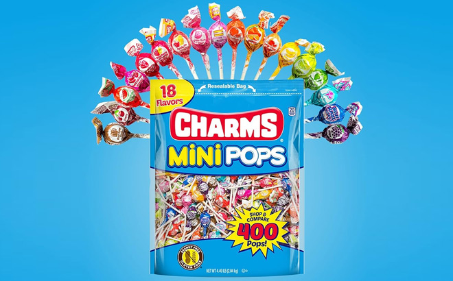 Charms Mini Pops Lollipops 400 Count