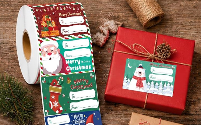 Christmas Gift Tape Roll with Package Christmas Gift Tape Roll with Package
