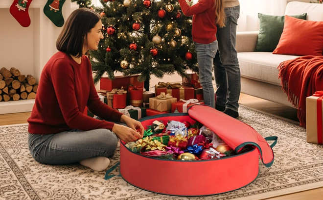 Christmas Wreath Storage Bag Christmas Wreath Storage Bag