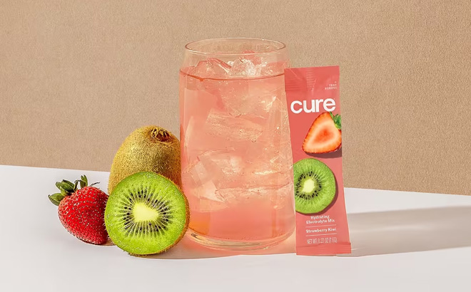 Cure Hydration Strawberry Kiwi Drink Mix Sample Cure Hydration Strawberry Kiwi Drink Mix Sample