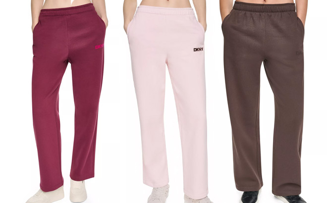DKNY Sport Womens High Rise Sweatpants DKNY Sport Womens High Rise Sweatpants