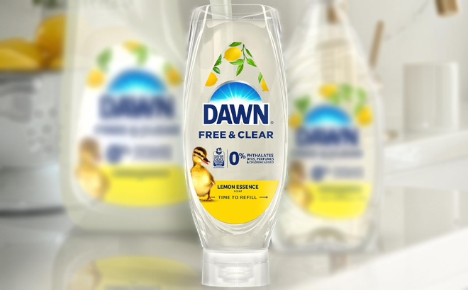 Dawn FreeClear EZ Squeeze Dish Soap Dishwashing Liquid Lemon Dawn FreeClear EZ Squeeze Dish Soap Dishwashing Liquid Lemon