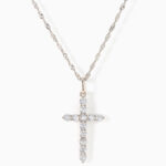 Diamonique Classics Cross Necklace 1