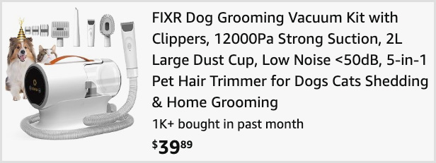 Dog Grooming Vacuum Kit at Checkout Dog Grooming Vacuum Kit at Checkout
