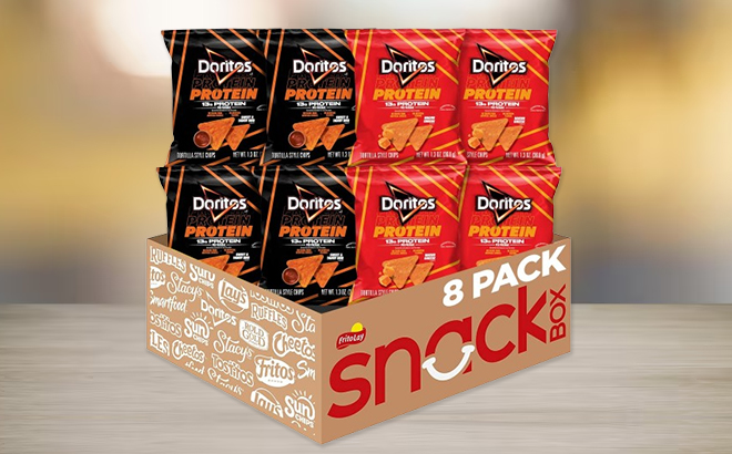 Doritos Protein Tortilla Chips 2 Flavor Variety 8 Pack Doritos Protein Tortilla Chips 2 Flavor Variety 8 Pack