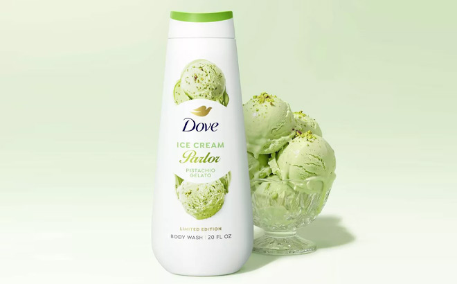 Dove Beauty Ice Cream Parlor Pistachio Gelato Body Wash