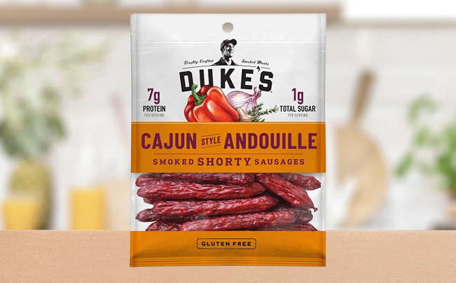 Dukes Pork Cajun Andouille Smoked Shorty Sausages Dukes Pork Cajun Andouille Smoked Shorty Sausages
