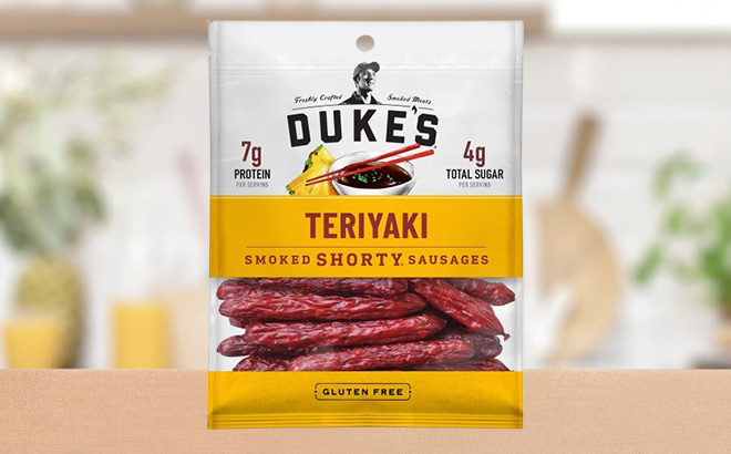 Dukes Pork Teriyaki Smoked Shorty Sausages Dukes Pork Teriyaki Smoked Shorty Sausages