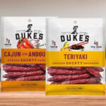Dukes Smoked Shorty Sausages on the Table