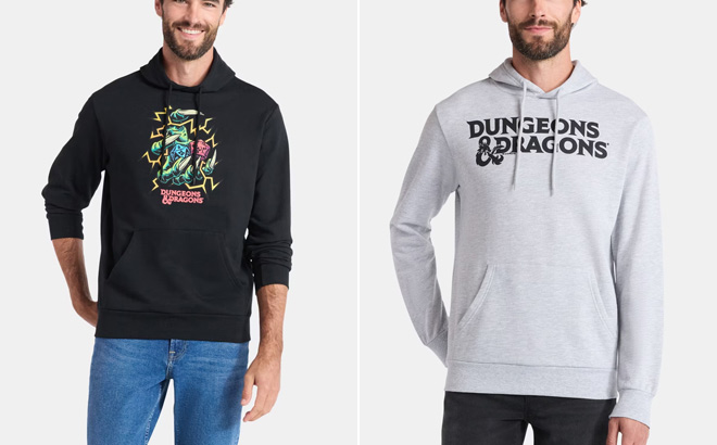 Dungeons and Dragons Mens Electric Dice Graphic Hoodie