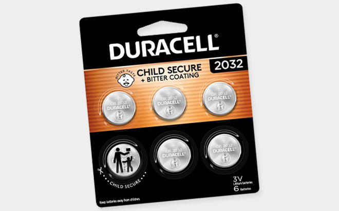 Duracell 2032 Lithium Battery 6 Count