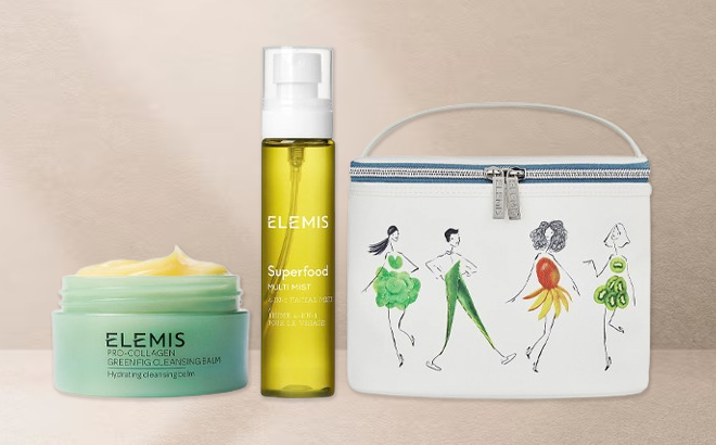 ELEMIS Pro Collagen Green Fig Cleansing Balm Multi Mist with Bag