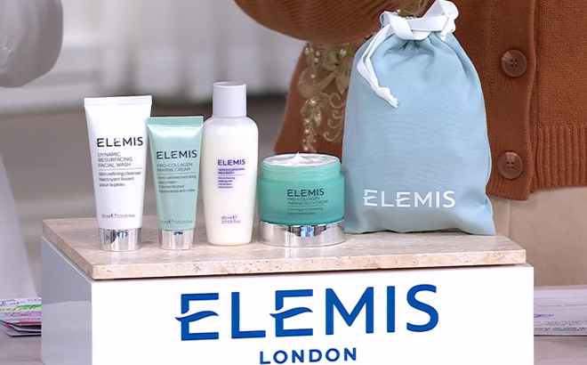 ELEMIS Ultimate Face Body Discovery 4pc Gift Set with Bag