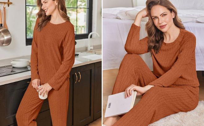 Ekouaer Womens Lounge Set