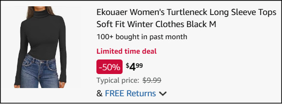 Ekouaer Womens Turtleneck Long Sleeve Top Checkout Ekouaer Womens Turtleneck Long Sleeve Top Checkout