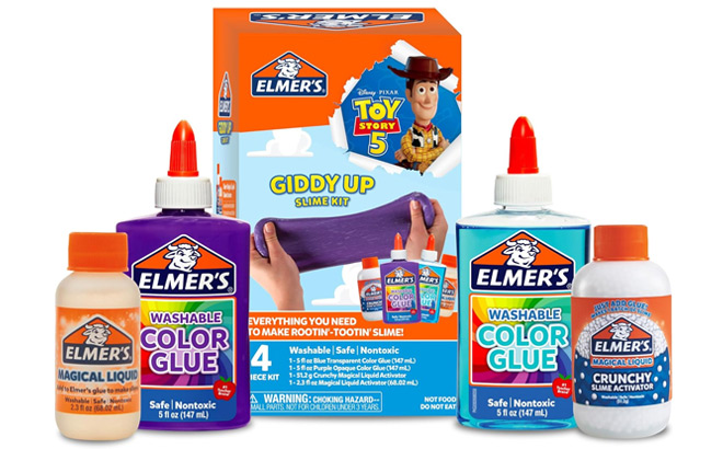 Elmers 4 Piece Giddy Up Toy Story Slime Kit Elmers 4 Piece Giddy Up Toy Story Slime Kit