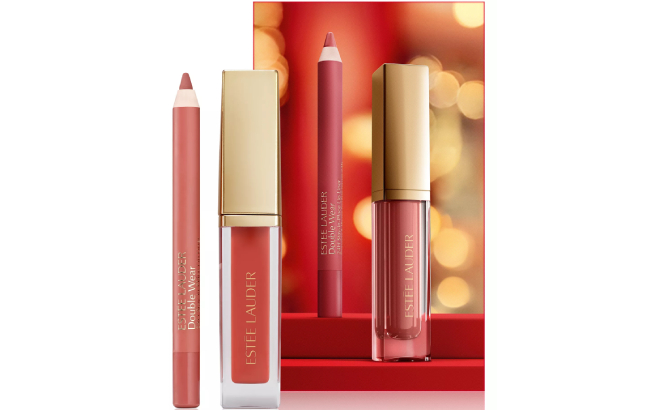Estee Lauder 2 Piece Petite Suite Mini Lip Oil Lip Liner Duo Makeup Gift Set Estee Lauder 2 Piece Petite Suite Mini Lip Oil Lip Liner Duo Makeup Gift Set