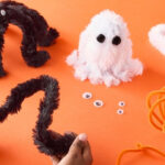 FREE Kids Chenille Stem Ghost or Spider Workshop