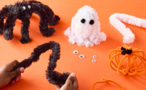 FREE Kids Chenille Stem Ghost or Spider Workshop