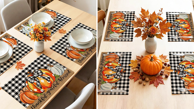Fall Placemats 4 Piece Set Fall Placemats 4 Piece Set
