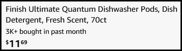 Finish 70 Count Ultimate Quantum Dishwasher Pods Checkout Finish 70 Count Ultimate Quantum Dishwasher Pods Checkout