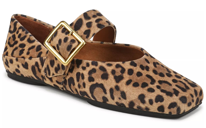 Franco Sarto Womens Oakes Square Toe Ballerina Flats