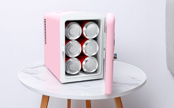 Frigidaire Pink 9 Can Retro Mini Fridge Frigidaire Pink 9 Can Retro Mini Fridge