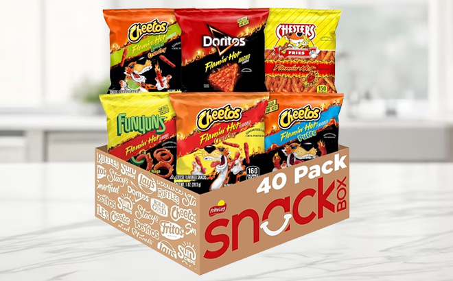 Frito Lay Party Mix Variety Pack 40 Count on a Table