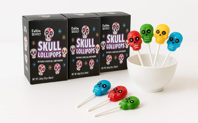 Fusion Select 24 Count Sugar Skull Lollipop Fusion Select 24 Count Sugar Skull Lollipop