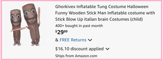 Ghorkivex Kids Inflatable Tung Costume Checkout Page Ghorkivex Kids Inflatable Tung Costume Checkout Page