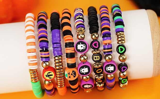 Gionlion Halloween Clay Beads for Bracelet Making