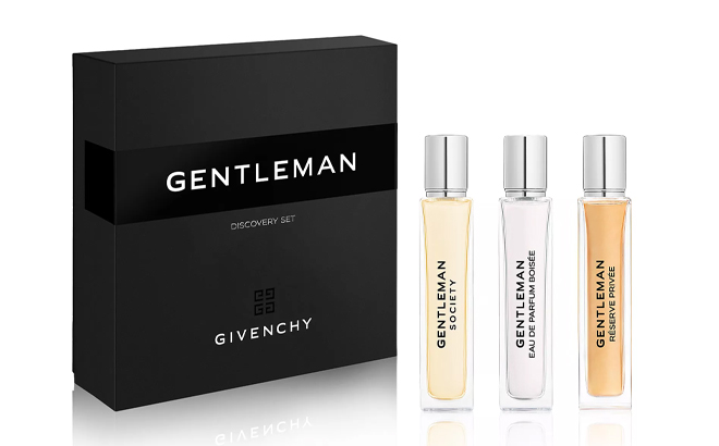 Givenchy Mens 3 Pc Gentleman Eau de Parfum Travel Spray Discovery Set Givenchy Mens 3 Pc Gentleman Eau de Parfum Travel Spray Discovery Set