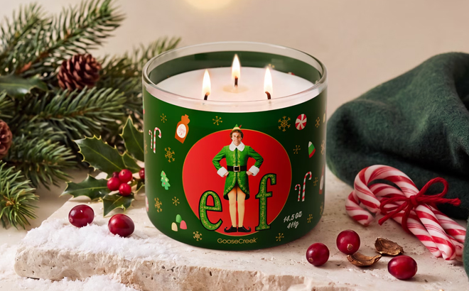 Goose Creek 3 Wick Buddy the Elf Scented Jar Candle Goose Creek 3 Wick Buddy the Elf Scented Jar Candle