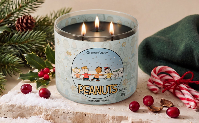 Goose Creek 3 Wick Peanuts Skating with Friends Scented Jar Candle Goose Creek 3 Wick Peanuts Skating with Friends Scented Jar Candle