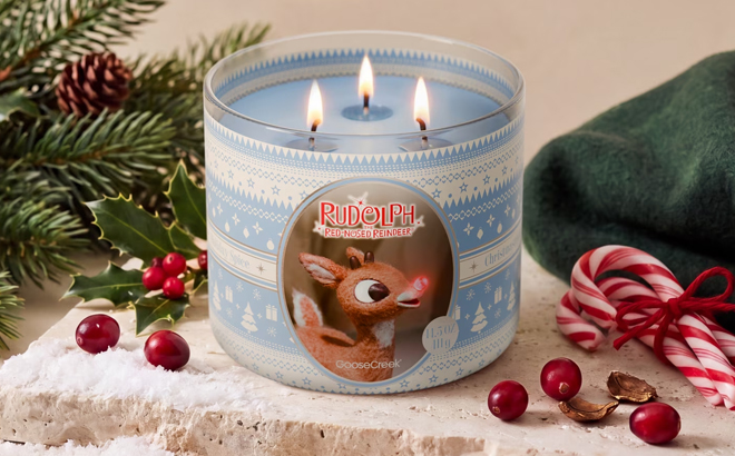 Goose Creek 3 Wick Rudolph the Red Nosed Reindeer Scented Jar Candle Goose Creek 3 Wick Rudolph the Red Nosed Reindeer Scented Jar Candle