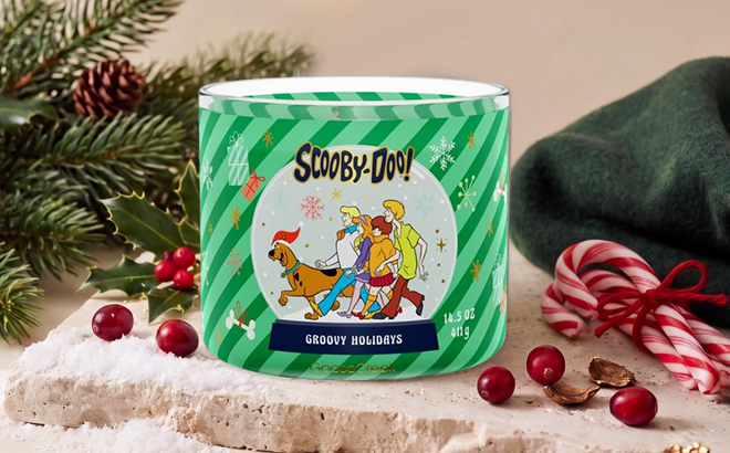 Goose Creek 3 Wick Scooby Doo Groovy Holiday Scented Jar Candle Goose Creek 3 Wick Scooby Doo Groovy Holiday Scented Jar Candle