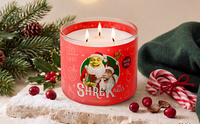 Goose Creek 3 Wick Shrek the Halls Scented Jar Candle Goose Creek 3 Wick Shrek the Halls Scented Jar Candle