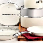 Gotham Steel 12 Piece Ceramic Nonstick Cookware Set in Cream