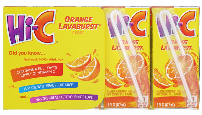 HI C Orange Lavaburst Juice 8 Pack HI C Orange Lavaburst Juice 8 Pack