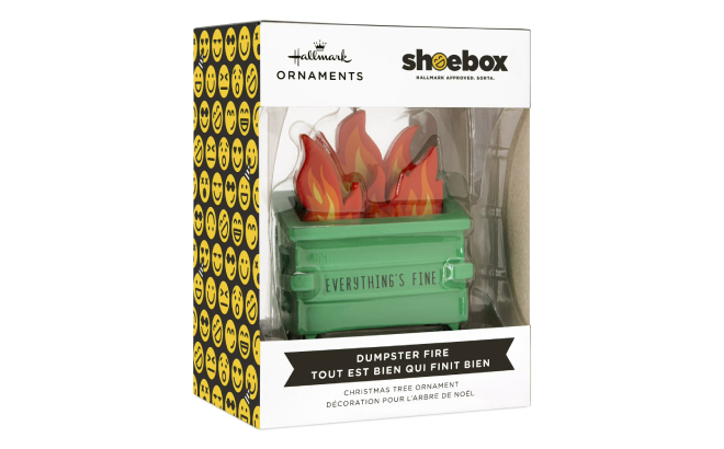 Hallmark Dumpster Fire Christmas Ornament