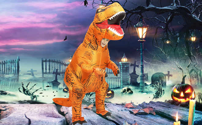 Halloween Dinosaur Blow Up Suit Halloween Dinosaur Blow Up Suit