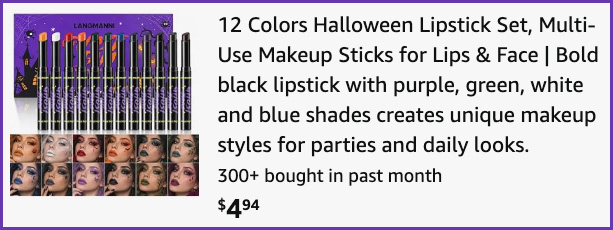 Halloween Lipstick Set at Checkout