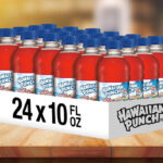 Hawaiian Punch Fruit Juicy Red Drink 24 Count on the Table